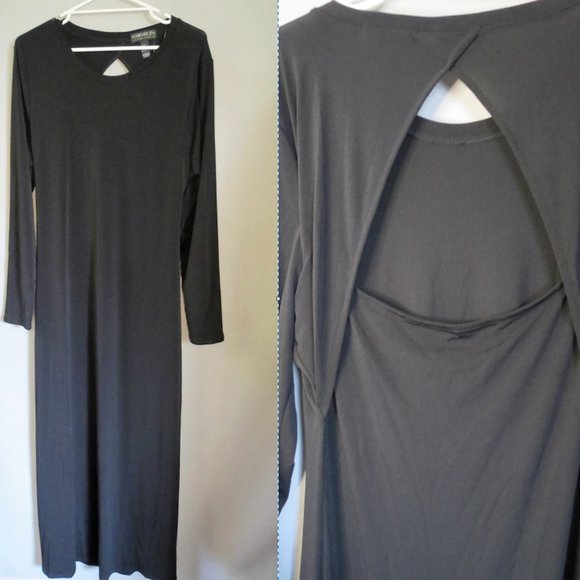 FOREVER 21 Dresses & Skirts - FOREVER 21 - FULL LENGTH STRETCH DRESS - LARGE KEYHOLE BACK - SIZE 3X - …